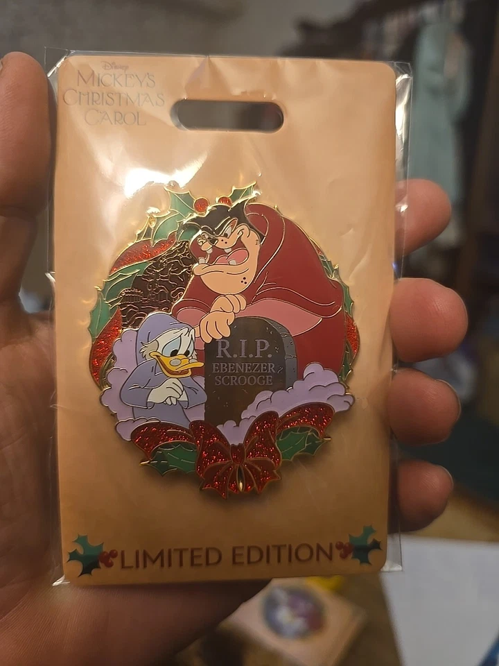Заколка Disney Mickey's Christmas Carol WDI MOG Rip Scrooge Pete - Изображение 1 из 1