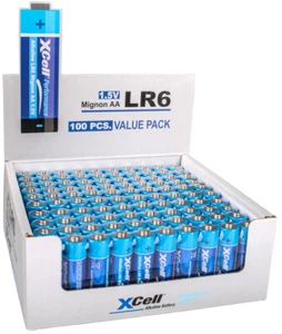 100x AA LR6 Mignon Batterie Super Alkaline Spar-Set Multipack XCell Batterien  - Bild 1 von 8