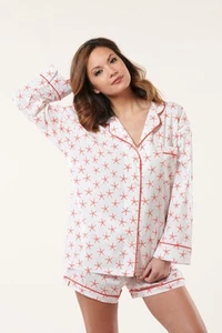 Marigot kurzer Pyjama Set Größe S Top Zustand 100% Baumwolle - Bild 1 von 8