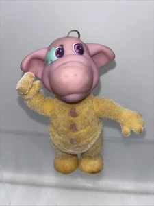 Vintage 1980s Hasbro Moon Dreamers Snoozers Stardust Flocked Yellow Pajamas  - Picture 1 of 11