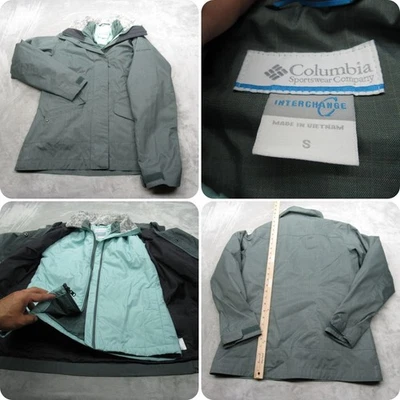 Columbia Jacket Women Small Sea Green Insulated Waterproof Removable Liner 3in1 - Image 1 of 4