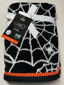 Caro Home Handtücher (2) Spinnennetz 100 % Baumwolle 16 x 28 Neu mit Etikett - Bild 1 von 2