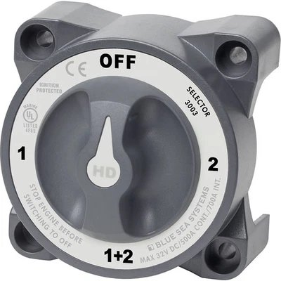 Blue Sea 3003 HD-Series Battery Switch Selector w/Alternator Field Disconnect - Image 1 of 4