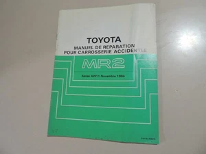 Toyota MR2 W1 AW11 Manuel reparation carrosserie accidentee 11.1984 - Bild 1 von 10