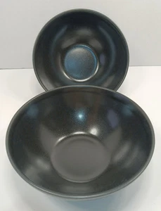 Juego de 2 cuencos de cereal Intesa Home porcelana negra - Imagen 1 de 9
