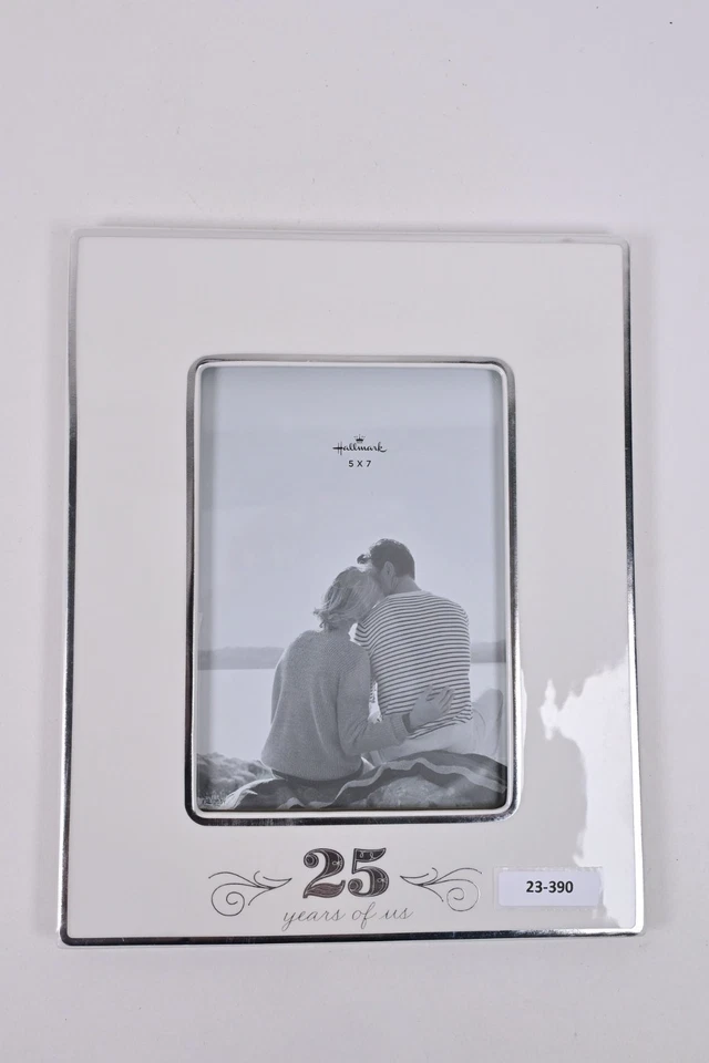 Marco de fotos de aniversario plateado Hallmark 25 Years of Us, 5x7 Foto 1 de 1