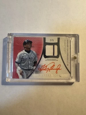 2017 Topps Diamond Icons Autographed Relics Andres Galarraga #AR-AG /5 - Image 1 of 2