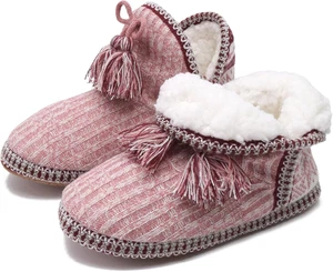 Pantofole Donna Invernali Ciabatte Stivaletto Calde Babbucce Peluche Pantofole D - Foto 1 di 12