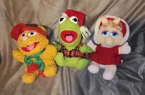 Juego de Peluche Navidad Muppets Jim Henson Miss Piggy Kermit and Fozzie - Imagen 1 de 1
