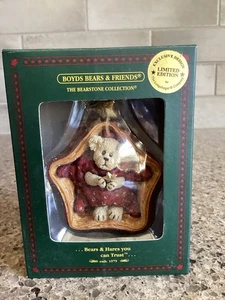 Longaberger Homestead esclusivo orsetto Boyd's scintillante stella ornamento NUOVO - Foto 1 di 4