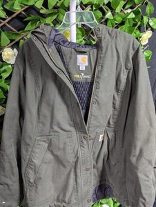 Boys Sage Green Carhartt Coat Size 16/18 - Picture 1 of 10