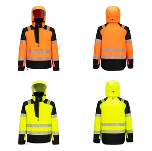 Portwest T161 PW3 Haute Visibilité Overhead Pluie Veste 3 Couche Imperméable - Photo 1/7