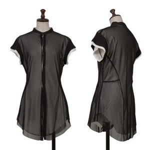Y's Tulle Layered Short Sleeve Cutting Cardigan Size 1(K-157262) - Picture 1 of 12