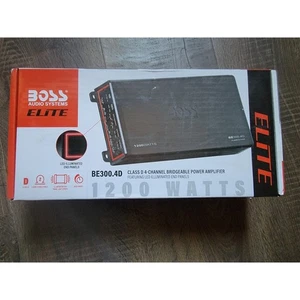 BOSS Audio Systems Elite BE300.4D 1200 Watts Class D 4-Channel Amplifier - Picture 1 of 4