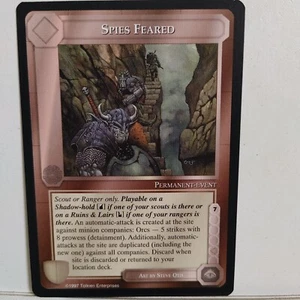 MECCG "AGAINST THE SHADOW"--- SPIES FEARED --- NM / MINT - Picture 1 of 1