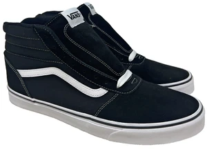 Size 9.5 - VANS Women's Ward Hi Black White - Picture 1 of 5
