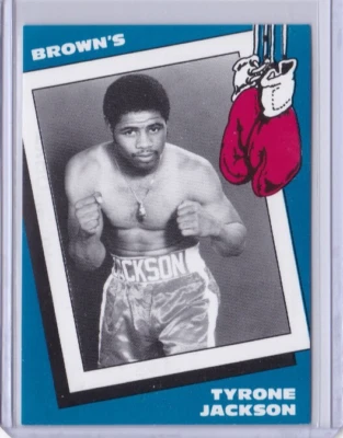 1990 Brown's Boxing Card #34 TYRONE JACKSON IDBLUE - Image 1 of 2