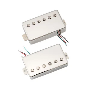 Artec LPA210 Nickel Alnico 5 Covered Humbucker Pickups Set For Les Paul Guitar - Picture 1 of 6