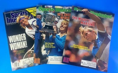 Martina Navratilova Sports Illustrated * Lot of (3)* Tennis Wimbledon US Open 3x - Image 1 of 4
