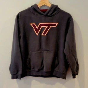 Virginia Tech Hokies Hoodie Gray Sweatshirt Youth Size Large(16-18) Colosseum - Picture 1 of 9