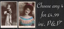 ☆ EDWARDIAN THEATRE ACTRESS ☆ 1900s Postcards (Surnames A to B)