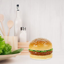  Fake Burger Figurine Food Kitchen Prop Simulated Hamburger Model Pu