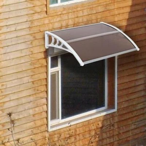 DIY 40"x 30" Window Awning Front Door Canopy ABS Cover Yard Garden Protect US - Picture 1 of 8