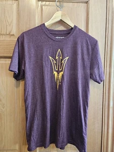 Arizona State Sun Devils Logo Football T-Shirt Size Medium - Picture 1 of 3