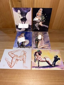 Olivia De Berardinis 6 Pin Up Postcards New - Picture 1 of 13