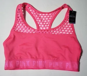 Victoria's Secret PINK Sport-BH Small Ultimate Mesh Gym Racerback Pink Neu mit Etikett - Bild 1 von 8