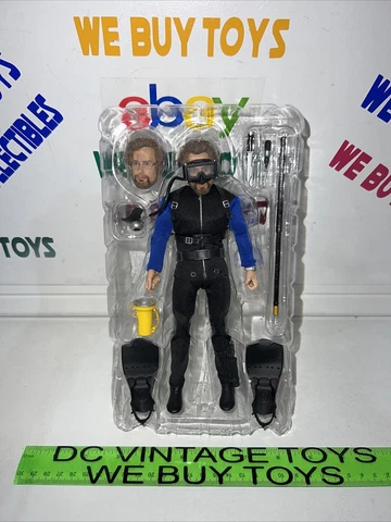 Neca Reel Toys Jaws Hooper Shark Cage 8" Action Figure with Accessories Cover