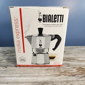 Bialetti Moka Express 3-Cup Stovetop Espresso Coffee Maker Pot - Made in ITALY - Picture 1 of 21