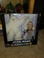 Star Wars 1997 Potf  Exclusive Luke Skywalker vs Wampa 2-Pack 12" Figure Set NIB