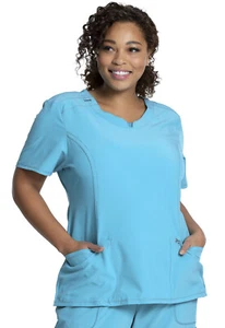 Blue Jay Cherokee Scrubs Infinity Round Neck Top 2624A BJYA Antimicrobial - Picture 1 of 5