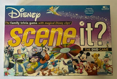 Disney Scene It? DVD Game Mattel Games 2004 Complete Pre-owned FAST Shipping - Image 1 of 4