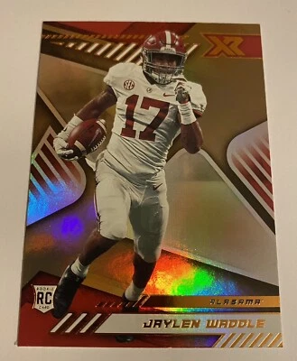 2021 Jaylen Waddle Panini Chronicles XR Bronze Parallel Draft Picks Rookie #185 - Image 1 of 2