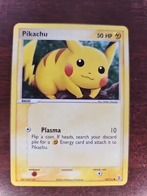 Pikachu Holo Ex FireRed & LeafGreen Pokemon Card WOTC NM - Image 1 of 4