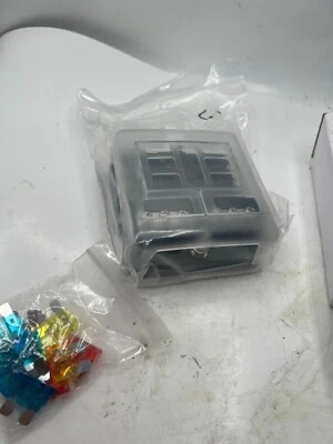 (QTY 1) 6 Way Fuse Block 12V Holder For Automobiles  - Image 1 of 3