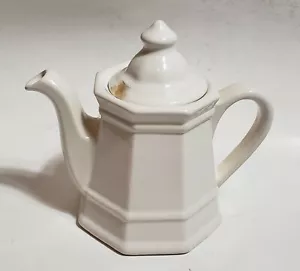 Retro Pfaltzgraff Heritage Keramik kleine weiße Teekanne 5,75 Zoll CHIPPED - Bild 1 von 8