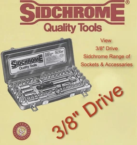 new - Sidchrome 3/8" Drive Sockets and Socket Accessories - Picture 1 of 123