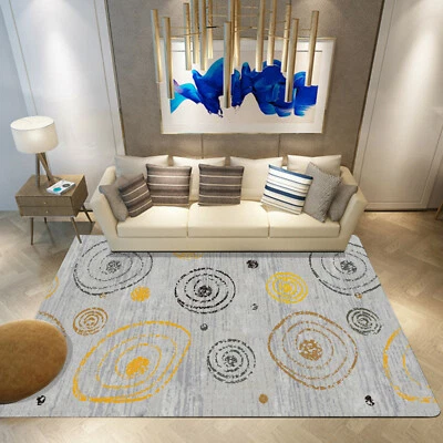 3D Yellow Circle ZHUA1424 Game Non Slip Rug Mat Photo Carpet Zoe - Image 1 of 4