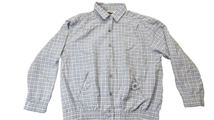 Alfred Dunner vintage Blue Checked Light Weight Jacket size 8 USA Made - Picture 1 of 12