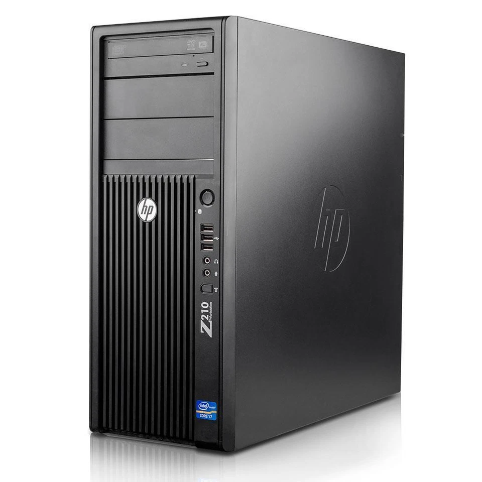 HP Z210 CMT Intel Core i3 2100 2100Mhz 8192MB 250GB DVD-RW Win 10 Pro Tower - Bild 1 von 1