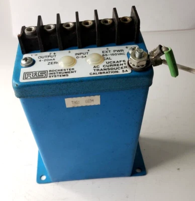 ROCHESTER INSTRUMENT SYSTEMS AC CURRENT TRANSDUCER UCXAF6 5A - Image 1 of 4