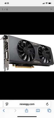 EVGA NVIDIA GeForce GTX 950 FTW ACX 2.0 2GB GPU ~ 02G-P4-2958-KR - Image 1 of 4