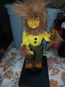 Vintage 1992 Telco Motion-ette Wolfman monstre universel animé Halloween - Photo 1/9