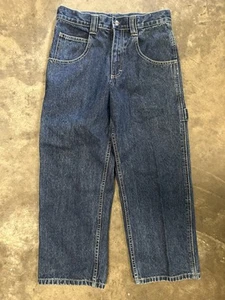 NWT Lee Jeans Boys 10 Husky Carpenter Loose Straight Adjustable Waist Dark Cargo - Picture 1 of 7