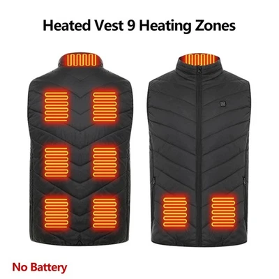 Heated Vest 9 Heating Zones Electric Heating Vest （No Battery ）Rc - Image 1 of 4