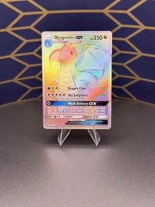 Dragonite GX (Secret) 248/236 Sm-Unified Minds Rainbow Holo Pokemon TCG NM - Bild 1 von 8