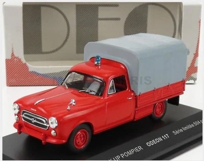 ODEON ODEON117 PEUGEOT - 403 PICK-UP CLOSED SAPEURS POMPIERS 1967 - RED GREY - 1 - Immagine 1 di 2